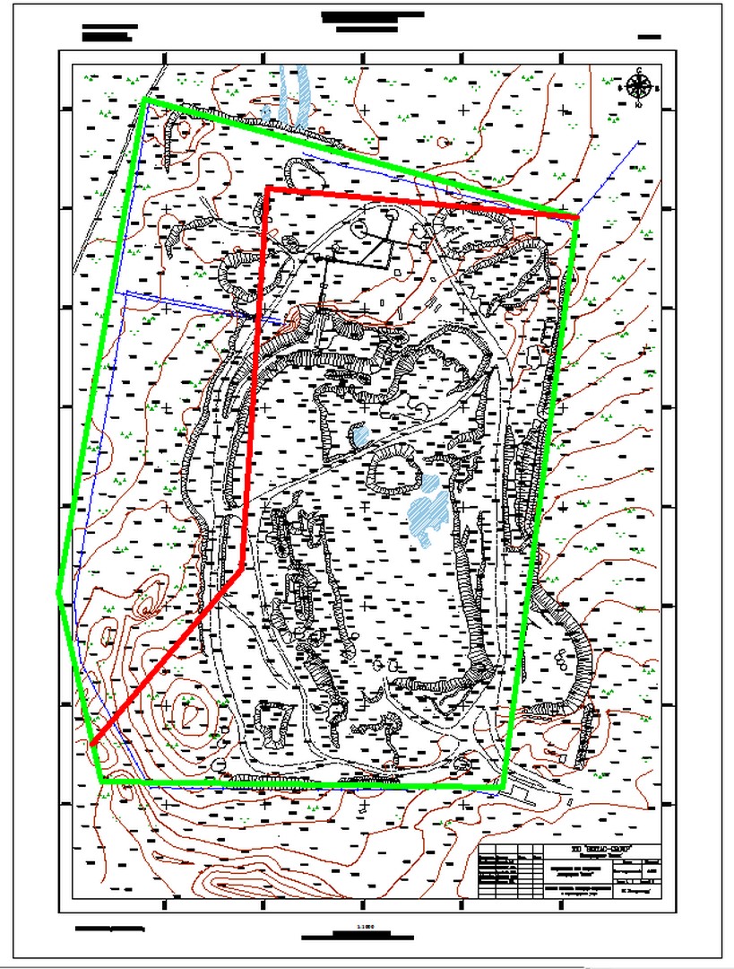 Генеральный план поверхности рудника
